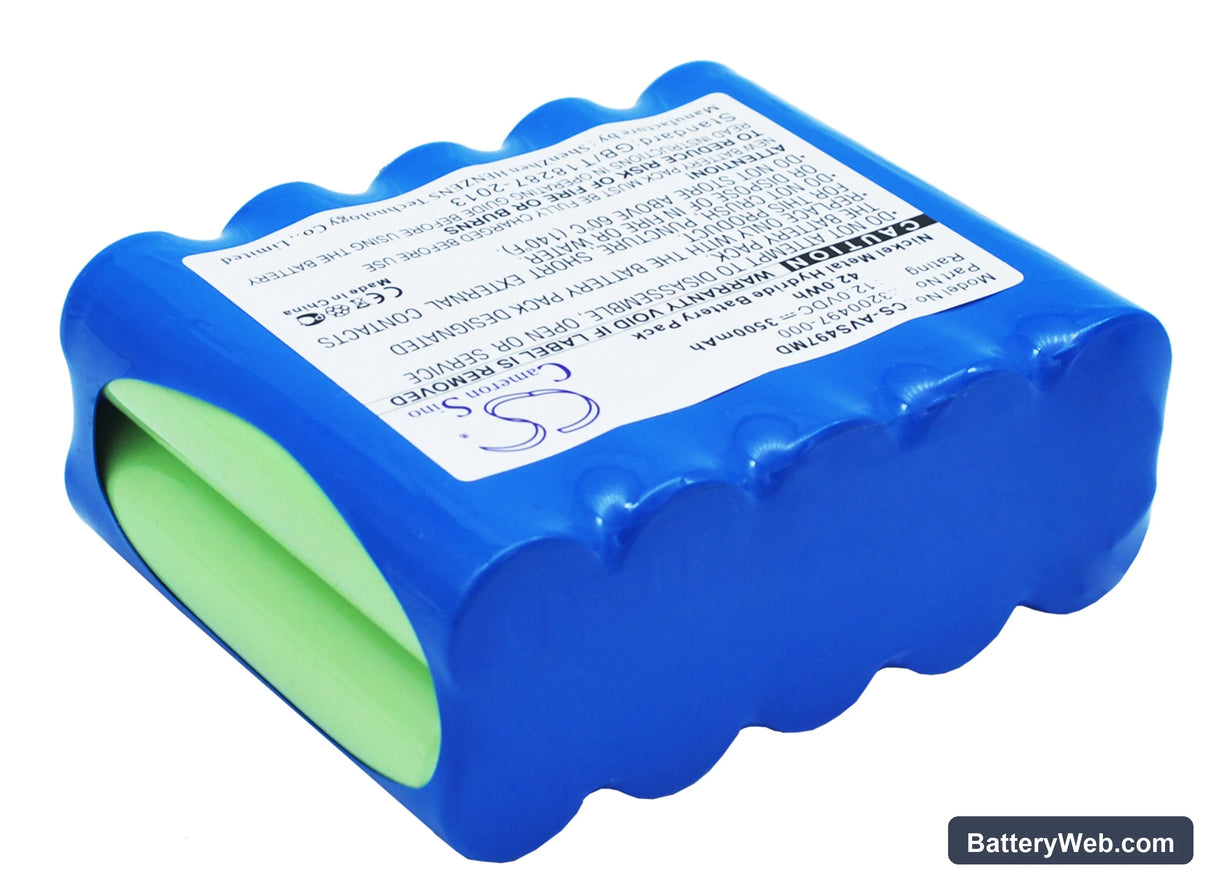 Viasys Healthcare AVEA Replacement Battery, 12V, 3500mAh, Ni-MH 3