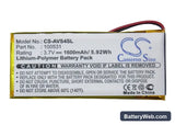 Archos 43 Vision Replacement Battery, 3.7V, 1600mAh, Li-Polymer 5