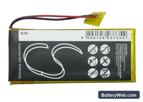 Archos 43 Vision Replacement Battery, 3.7V, 1600mAh, Li-Polymer 6