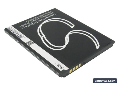 Highscreen B2000 Prime Replacement Battery, 3.7V, 1800mAh, Li-ion 4