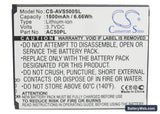 Highscreen B2000 Prime Replacement Battery, 3.7V, 1800mAh, Li-ion 5