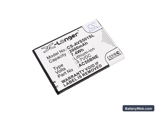 Archos Neon 50b Replacement Battery, 3.7V, 2000mAh, Li-ion 1
