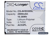 Archos 53 Platinum Replacement Battery, 3.7V, 2800mAh, Li-Polymer 5