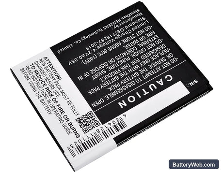 Archos 50b Platinum Replacement Battery, 3.7V, 1900mAh, Li-ion 3