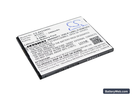 Archos 59 Titanium Replacement Battery, 3.7V, 2400mAh, Li-ion 1
