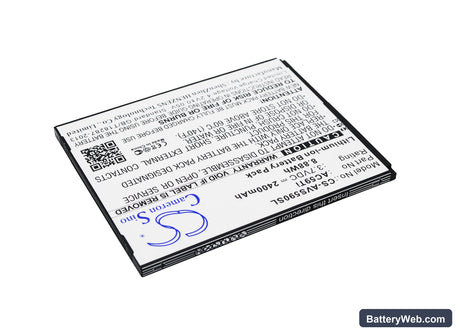 Archos 59 Titanium Replacement Battery, 3.7V, 2400mAh, Li-ion 2