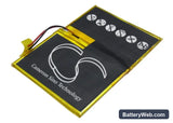 Archos 5 60GB Replacement Battery, 3.7V, 2600mAh, Li-Polymer 4