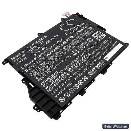 Asus A420UA Replacement Battery, 7.7V, 4900mAh, Li-Polymer 1