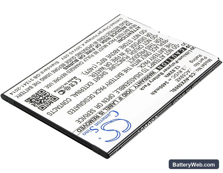 Archos 59 Xenon Replacement Battery, 3.8V, 3400mAh, Li-Polymer 2