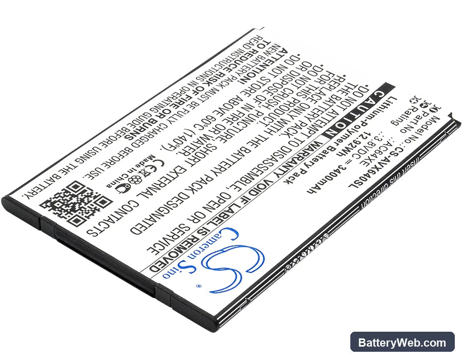 Archos 64 Xenon Replacement Battery, 3.8V, 3400mAh, Li-Polymer 2