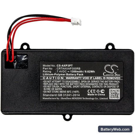 AAXA P300 Pico Projector Replacement Battery, 7.4V, 1300mAh, Li-Polymer 3