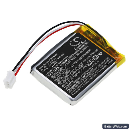 Axvue Video Monitor 140 Replacement Battery, 3.7V, 1200mAh, Li-Polymer 1