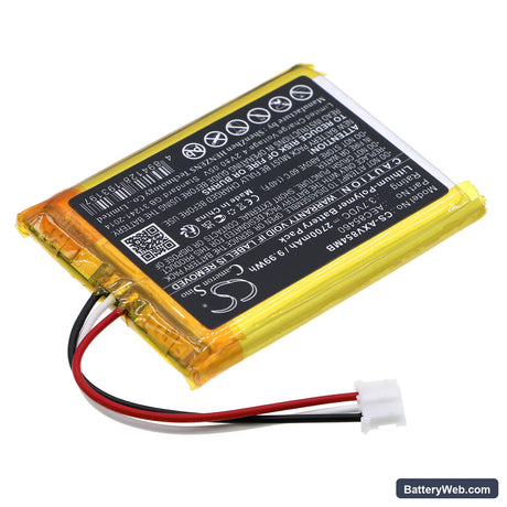 Axvue Baby Monitor Replacement Battery, 3.7V, 2700mAh, Li-Polymer 2