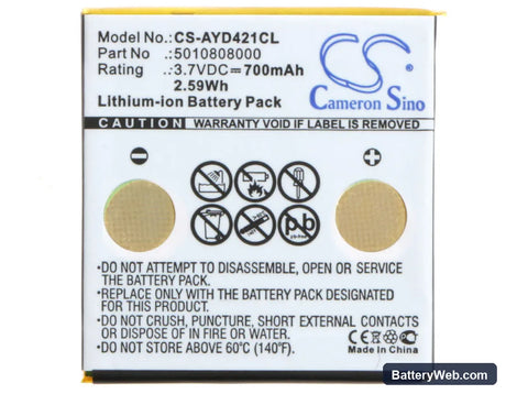 Avaya FC4 Replacement Battery, 3.7V, 700mAh, Li-ion 5