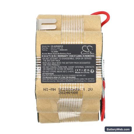 AEG AG408 Replacement Battery, 9.6V, 2000mAh, Ni-MH 3