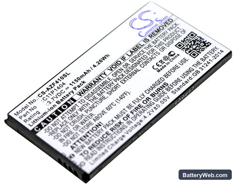 Asus ZenFone 4 PF400CG Replacement Battery, 3.7V, 1150mAh, Li-ion 1