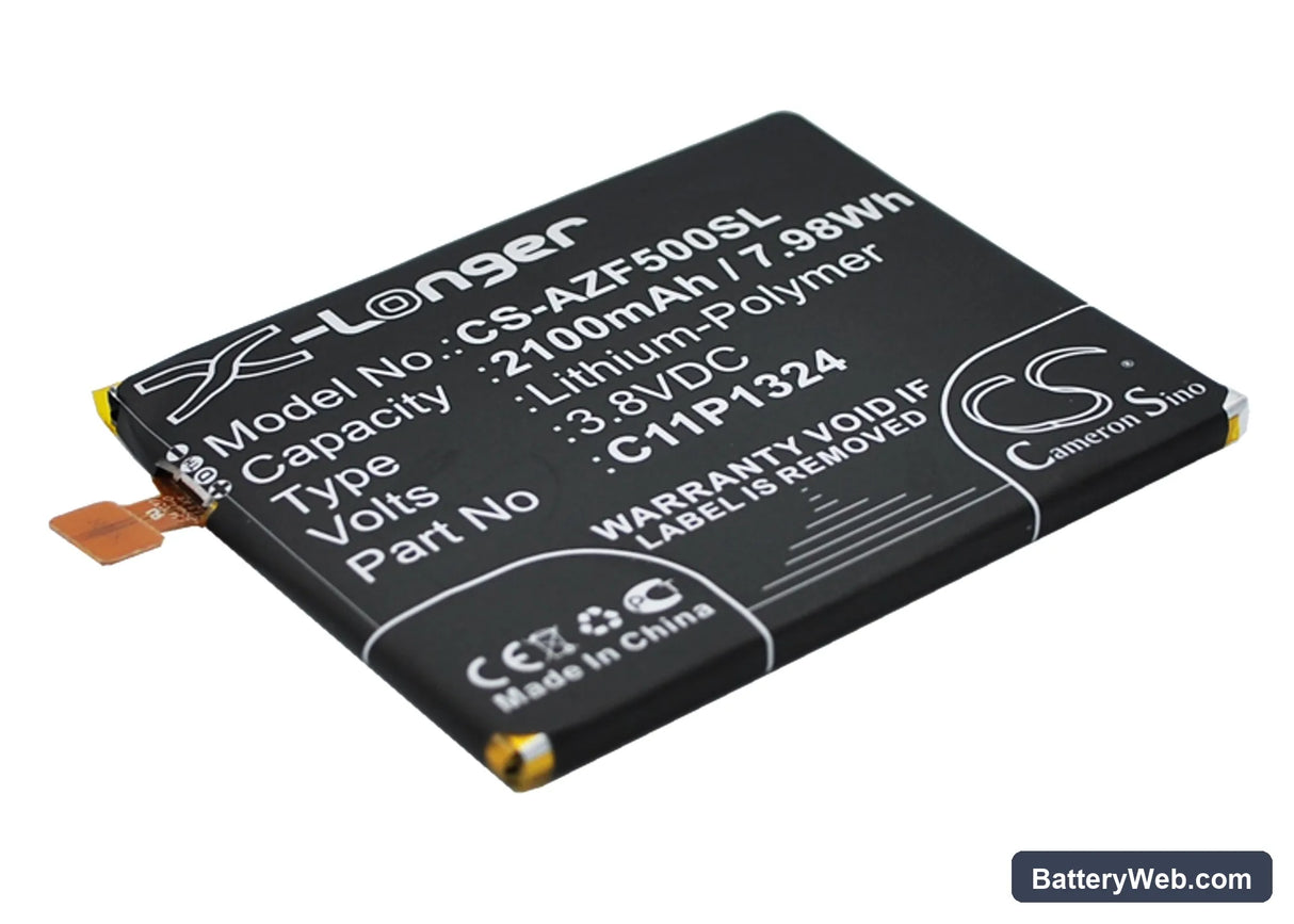 Asus ZenFone 5 Replacement Battery, 3.8V, 2100mAh, Li-Polymer 1