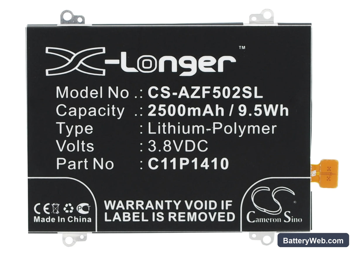 Asus ZenFone 5 A502CG Replacement Battery, 3.8V, 2500mAh, Li-Polymer 1