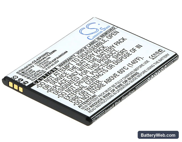ZTE Blade GF3 Replacement Battery, 3.7V, 1500mAh, Li-ion 1