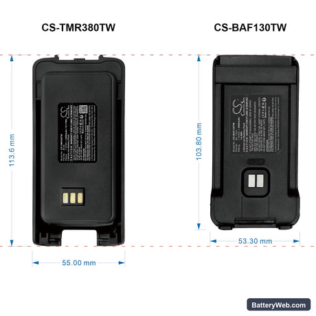 Retevis RT2 Replacement Battery, 7.4V, 2000mAh, Li-ion 7