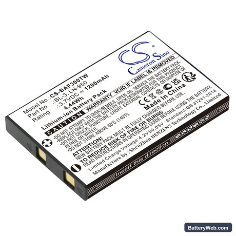 Baofeng UV3R Replacement Battery, 3.7V, 1200mAh, Li-ion 1