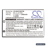 Baofeng UV3R Replacement Battery, 3.7V, 1200mAh, Li-ion 3