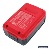 Bauer 20V Brushless Cordless Replacement Battery, 20.0V, 5000mAh, Li-ion 4