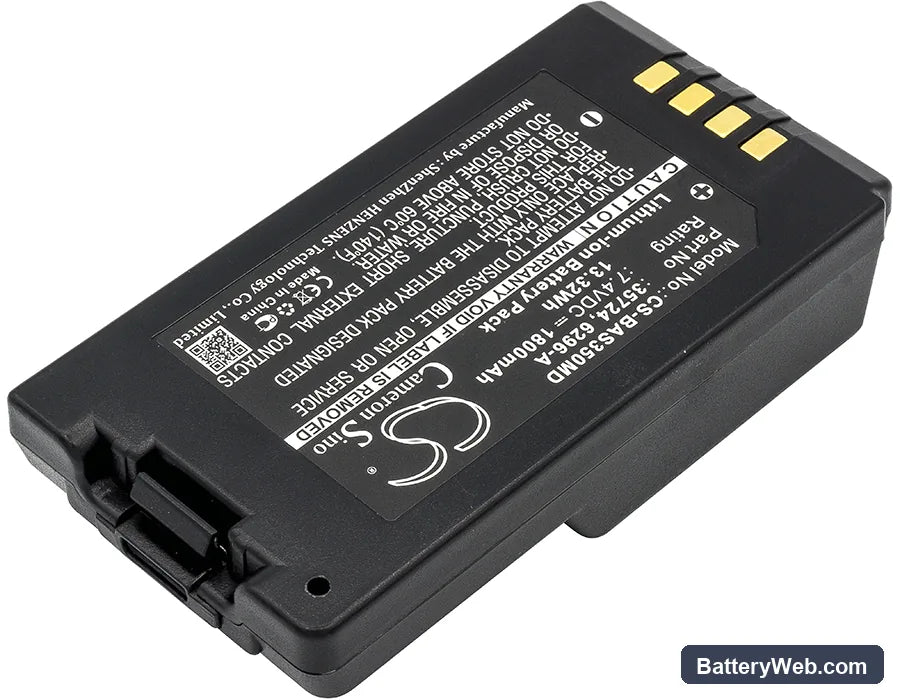 Baxter Healthcare Sigma Spectrum Infusion Pumps Replacement Battery, 7.4V, 1800mAh, Li-ion 2