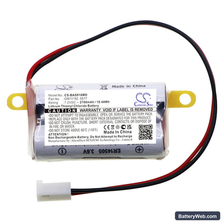 Baxter Healthcare Colleague Infusion Pump Memory Replacement Battery, 7.2V, 2700mAh, Li-SOCl2 5