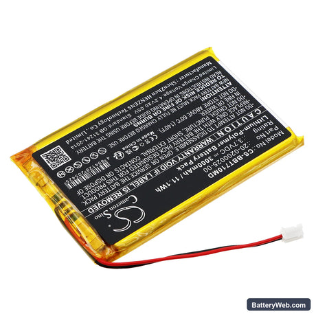 Bistos BT-710 pulse oximeter Replacement Battery, 3.7V, 3000mAh, Li-Polymer 2