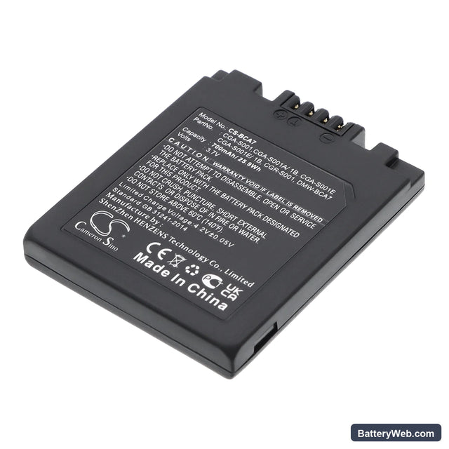 Leica D-LUX Replacement Battery, 3.7V, 700mAh, Li-ion 1