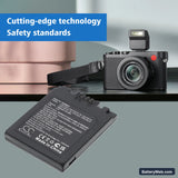 Leica D-LUX Replacement Battery, 3.7V, 700mAh, Li-ion 6