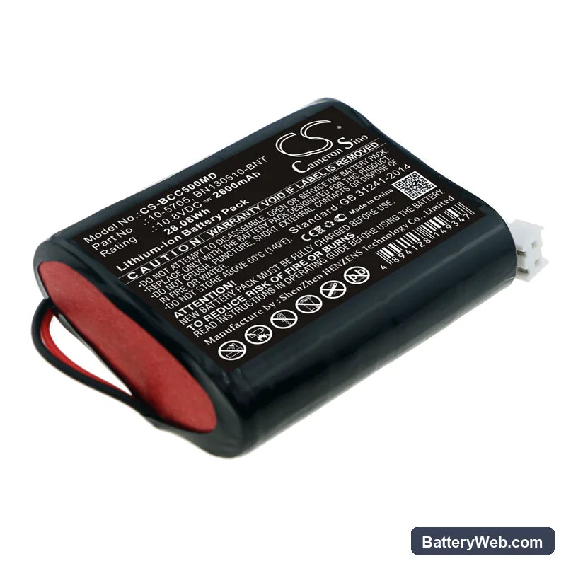 Bionet Compact 5 Replacement Battery, 10.8V, 2600mAh, Li-ion 1