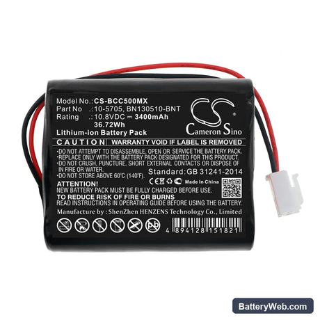 medicalEconet Compact 5 Replacement Battery, 10.8V, 3400mAh, Li-ion 3