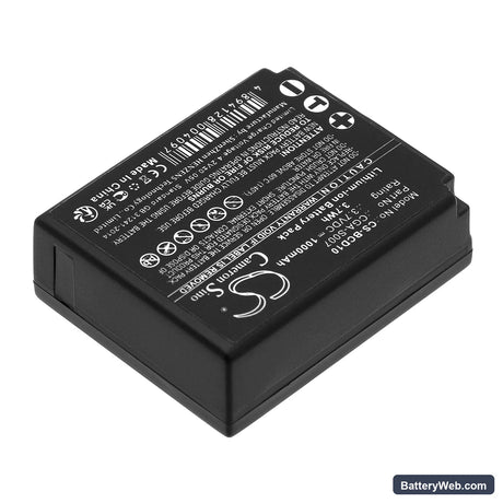 Panasonic Lumix DMC-TZ1EG-S Replacement Battery, 3.7V, 1000mAh, Li-ion 2