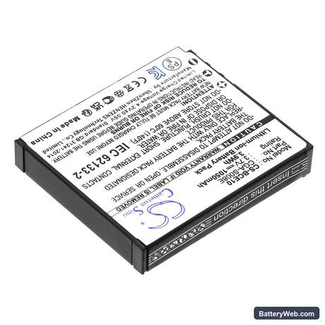 Ricoh Caplio R8 Replacement Battery, 3.7V, 1050mAh, Li-ion 2