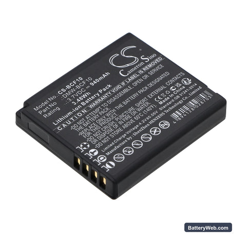 Panasonic Lumix DMC-FP8 Replacement Battery, 3.7V, 940mAh, Li-ion 1