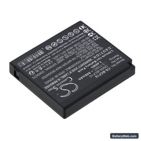 Panasonic Lumix DMC-FP8 Replacement Battery, 3.7V, 940mAh, Li-ion 2