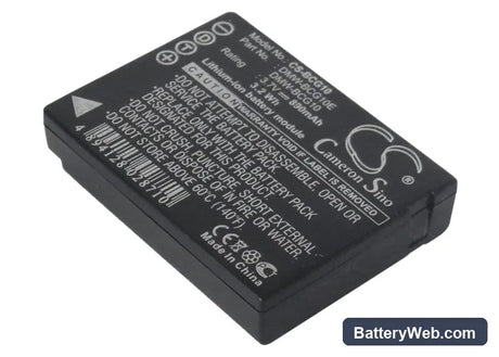 Leica V-Lux 20 Replacement Battery, 3.7V, 890mAh, Li-ion 2
