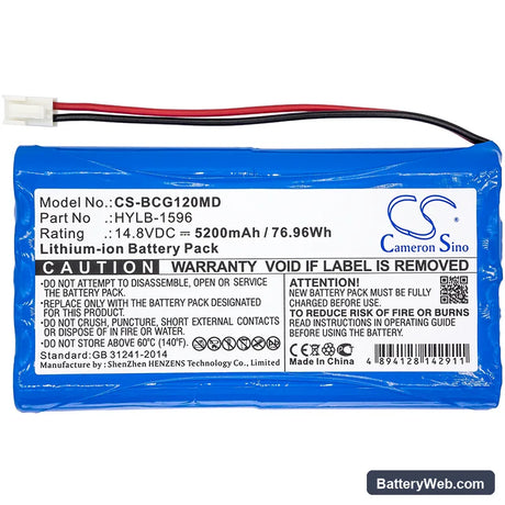 Biocare IE12 Replacement Battery, 14.8V, 5200mAh, Li-ion 3