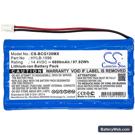 Biocare IE12 Replacement Battery, 14.4V, 6800mAh, Li-ion 3
