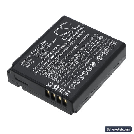 Leica D-LUX5 Replacement Battery, 3.7V, 850mAh, Li-ion 1