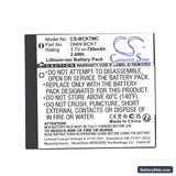Panasonic Lumix DMC-S3 Replacement Battery, 3.7V, 700mAh, Li-ion 5