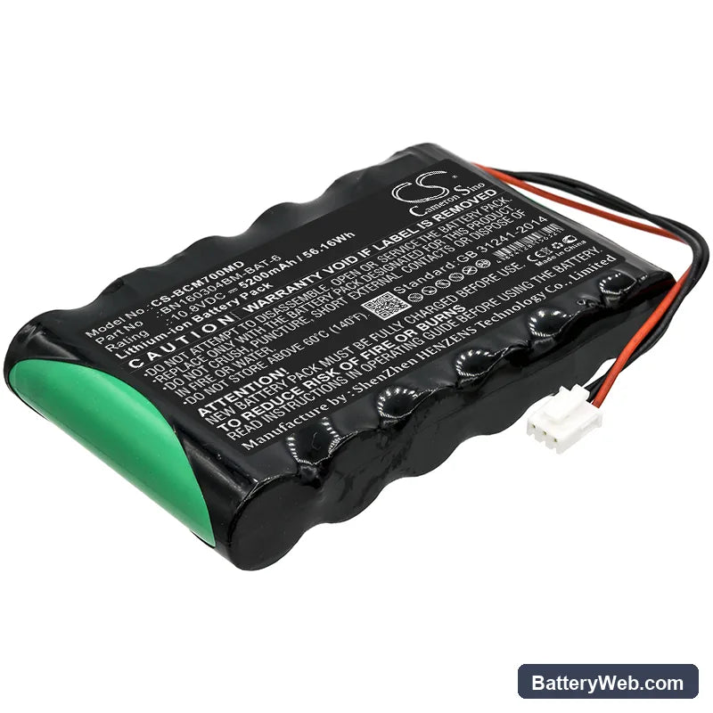 Bionet BM7Vet Main Replacement Battery, 10.8V, 5200mAh, Li-ion 1