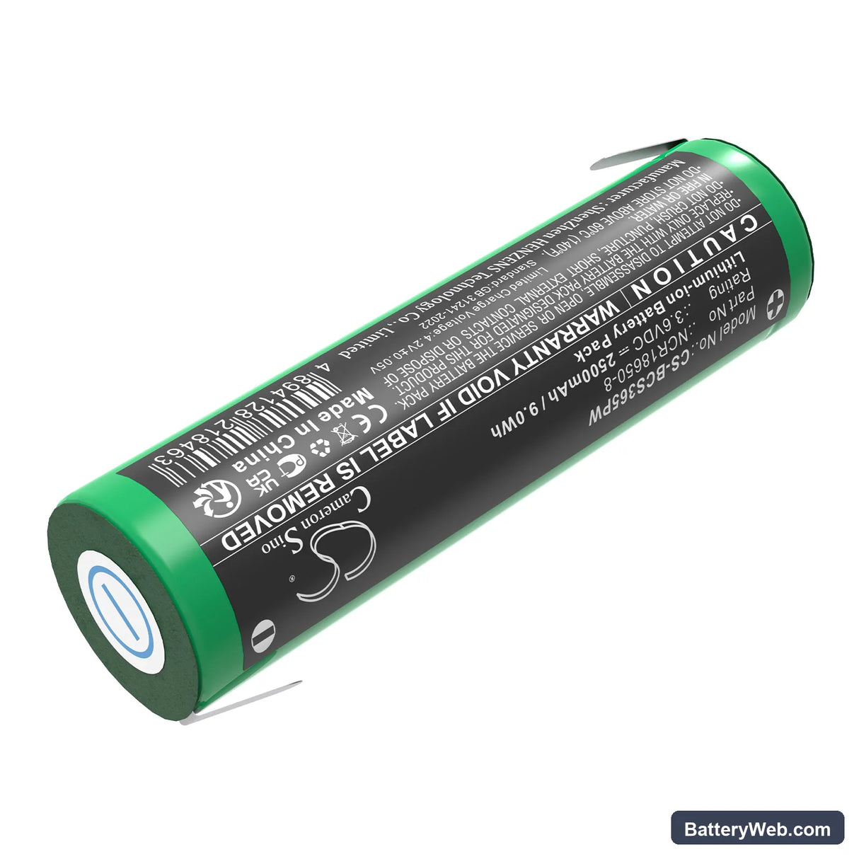 Black & Decker BDCS40G  Type 1 Replacement Battery, 3.6V, 2500mAh, Li-ion 2