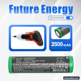 Black & Decker BDCS40G  Type 1 Replacement Battery, 3.6V, 2500mAh, Li-ion 6