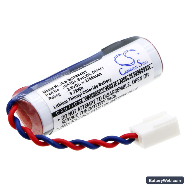 Daitem DP 1622 D Replacement Battery, 3.6V, 2700mAh, Li-SOCl2 1