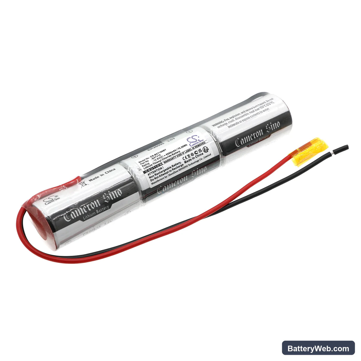 Daitem DC643 Replacement Battery, 10.8V, 6500mAh, Li-SOCl2 1