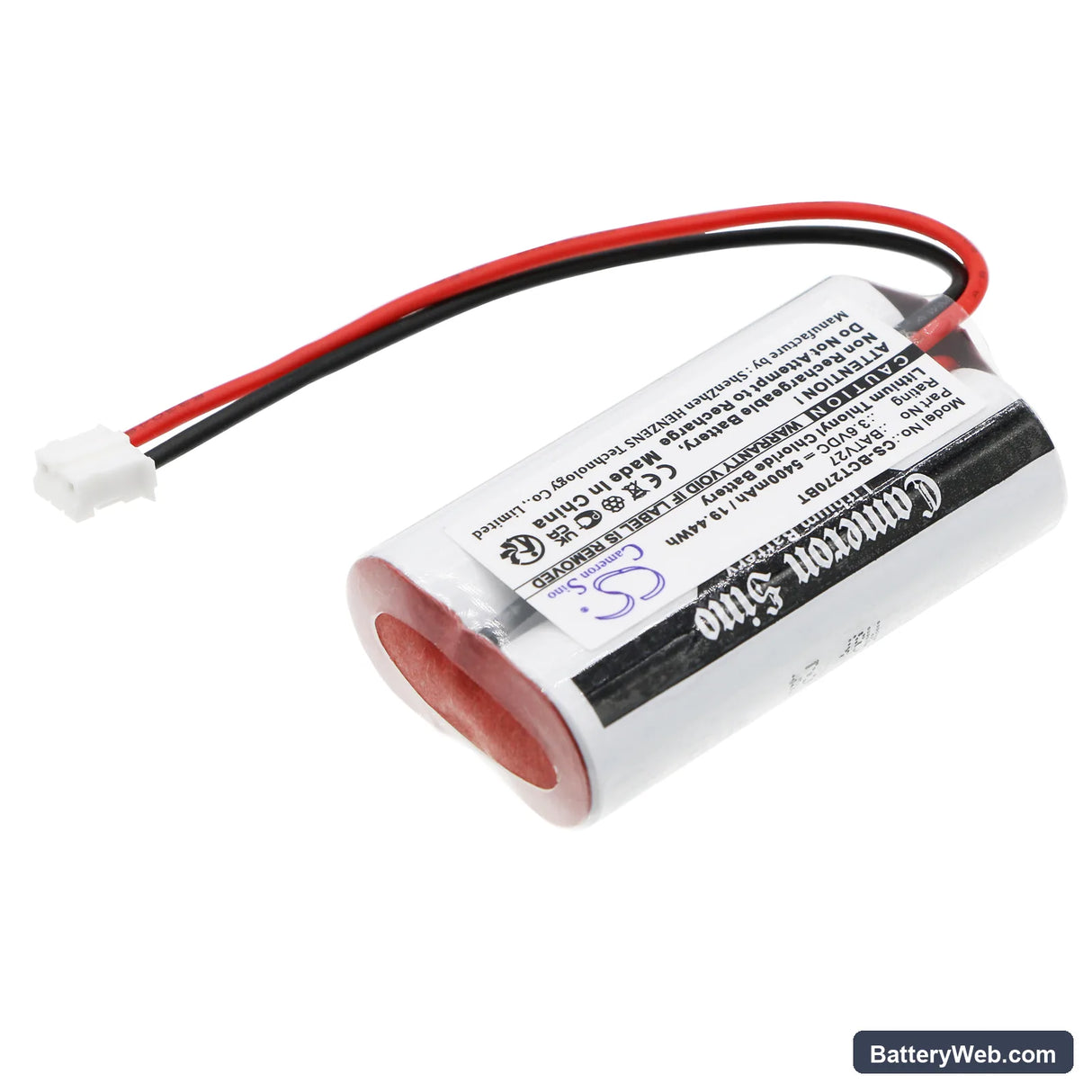 Daitem 152-27D Replacement Battery, 3.6V, 5400mAh, Li-SOCl2 2
