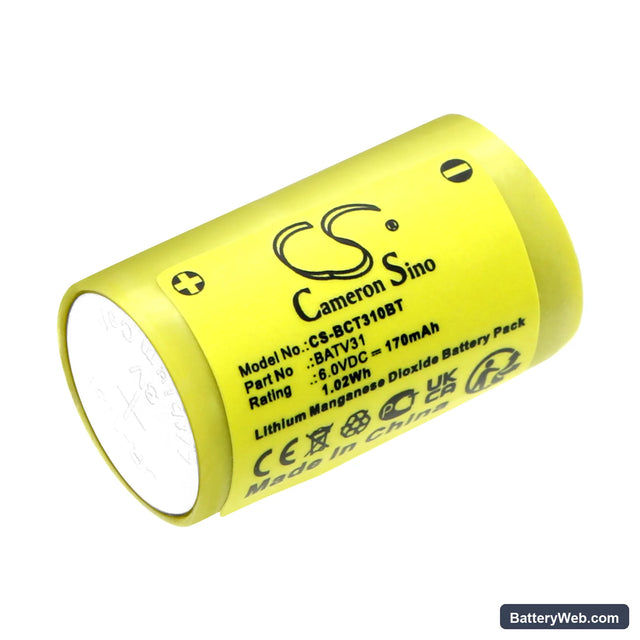 Daitem 604-27D Replacement Battery, 6V, 170mAh, Li-MnO2 1